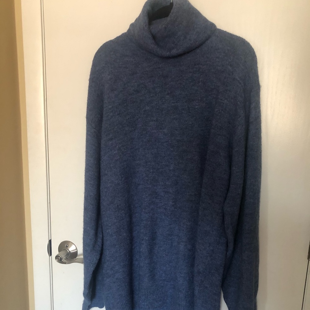 H&M Blue Turtleneck Sweater Dress